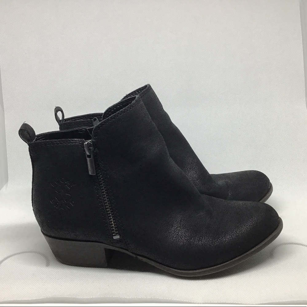 Lucky Brand Kids Black Ankle Boots in Size 3M